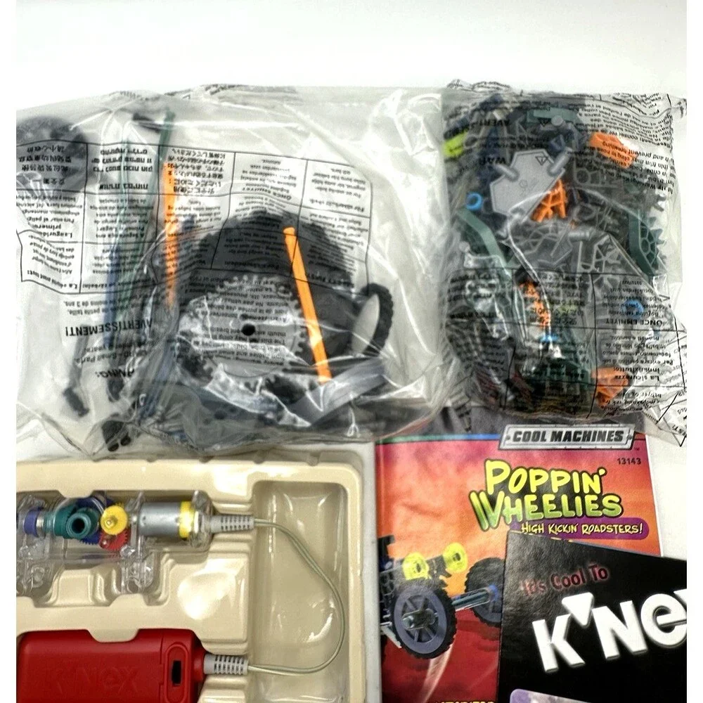 K'Nex Popping Wheelies Building Set Cool Machines #13143 NEW NO BOX